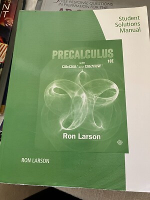 Study Guide with Student Solutions Manual for Larson's Precalculus, 10th