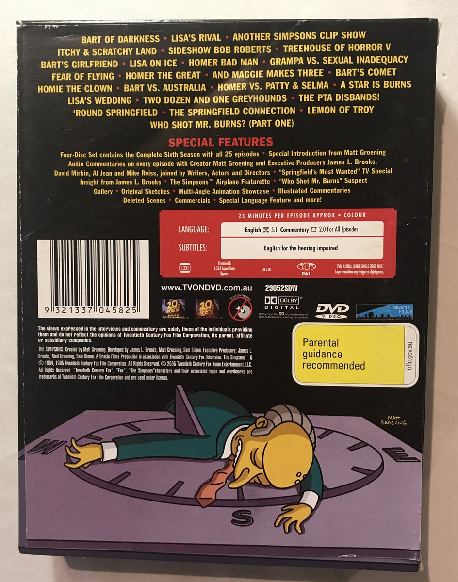 The Simpsons: The Complete Sixth Season- Collection Edition (DVD