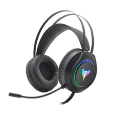 Over the ear Gaming Headset for PC PS5 Xbox Noise Canceling with LED RGB Light