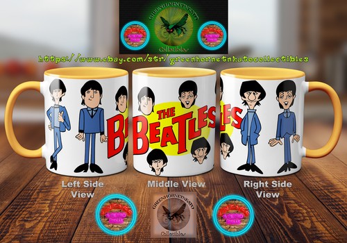 The Beatles Cartoon Series (1965 - 1967) 11 oz Hot/Cold Beverage Mug (18 Colors) - Picture 5 of 36