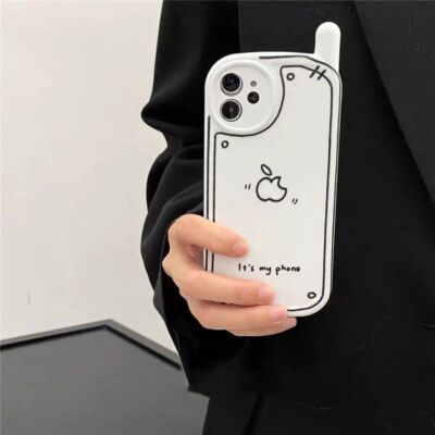 3D Cube Spoof Apple Phone Silicon Case Morror Cover for iPhone