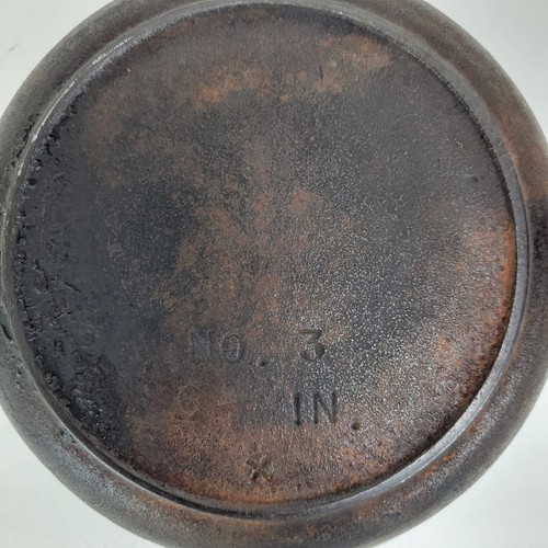 Cast Iron No. 3 Skillet 7" Small with Heat Ring Flat No Wobble - Picture 5 of 8