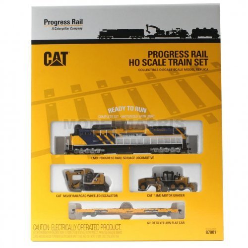 DIECAST MASTERS 87001 Set Treno Cat Progress Rail 1/87