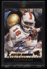 1998 Peyton Manning Press Pass Signings Autograph Rookie Card  AU Auto RC Colts 