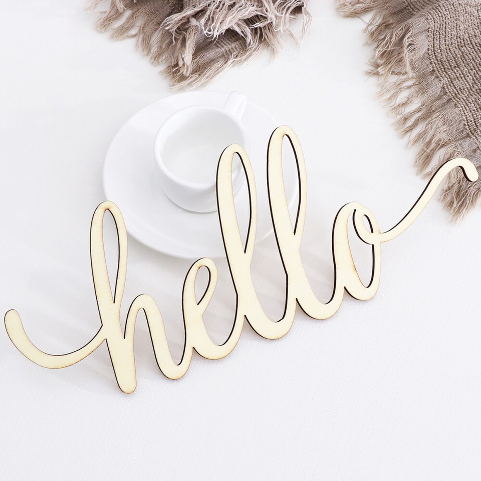 Front Door Decor Wall Art Wall Art Unfinished Rustic Word Front Door eBay