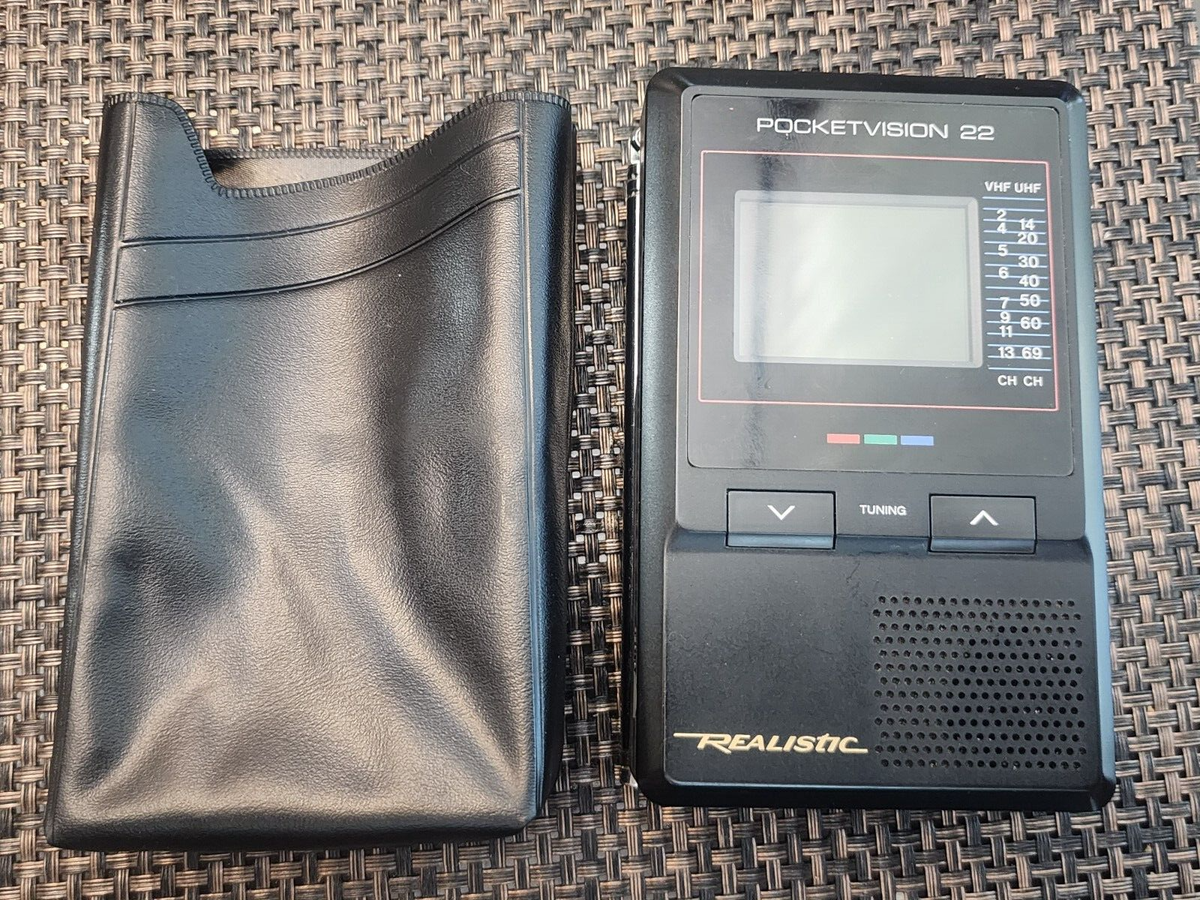 VINTAGE REALISTIC POCKET VISION 22 PORTABLE TV TELEVISION