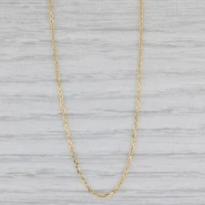 New Cable Chain Necklace 10k Yellow Gold 20" 1.1mm