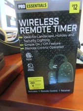 Pro Essentials Wireless Remote Timer Control Landscape Security Holiday NEW