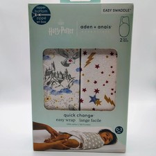 Aden Anais Limited Edition Harry Potter Easy Swaddle Wraps 2 PACK NEW-FASTSHIP