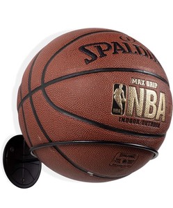 Wall Mount Ball Holder Metal Soccer Basketball Volleyball WALLNITURE Set of 2