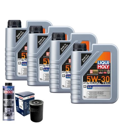 Motoröl 5W30 LIQUI MOLY Special Tec Ll 4L+BOSCH Ölfilter +Spülung