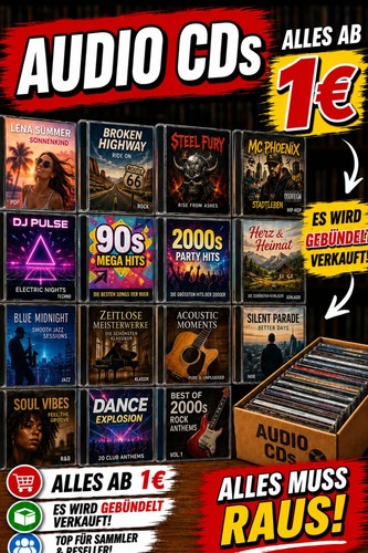 Audio CDs alle Genres -Bundles - Alles muss raus Verkauf - Rock Pop Klassi