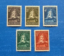 Netherlands Stamps, Scott B139-B143 Complete Set MNH