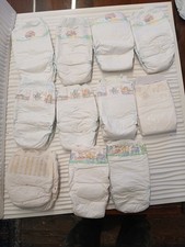 Vintage Plastic 1989 1991 1992 Huggies Diapers Baby Size 3 Lot 7