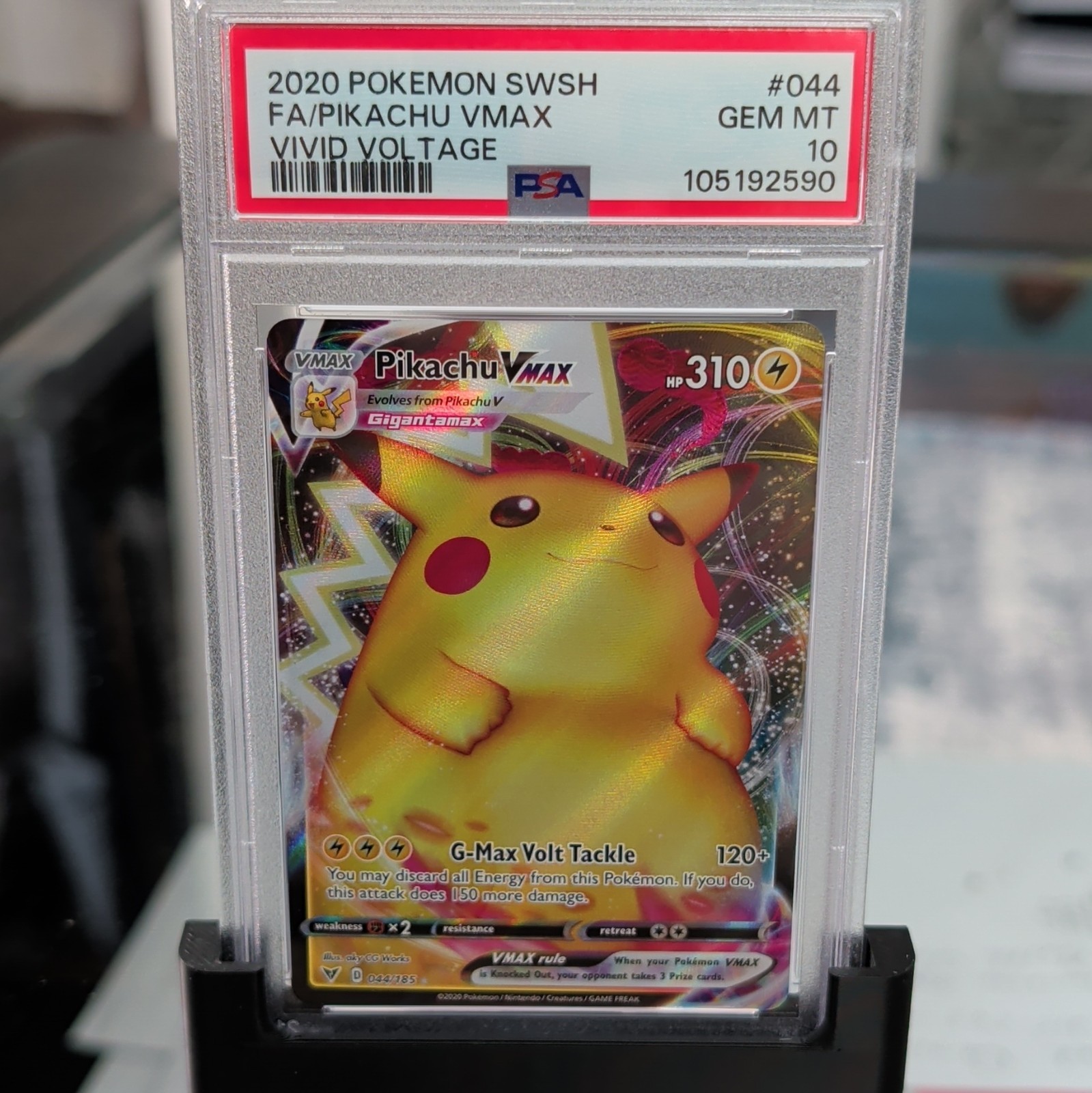 2020 Pokemon SWSH FA/PIKACHU VMAX VIVID VOLTAGE ⚡