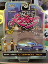 Greenlight Dga 164 1970 Chevy Monte Carlo Homies Figures Lowrider Model Car Greenlight Dga 164 1970 Chevy Monte Carlo Homies Figures Lowrider Model Car