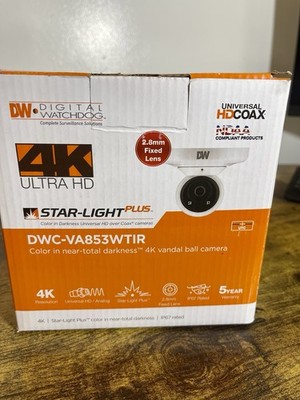 Digital Watchdog DWC-VA853WTIR 4K Star-Light Plus Vandal Dome Camera