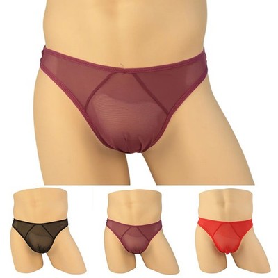 Herren Transparent G String Tanga Ultradünn T Rücken Niedrig Leibhöhe Unterwäsche Höschen