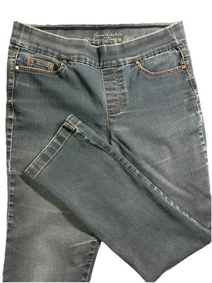 Gloria Vanderbilt Jeans Size 10 High Rise Pull-On Slimming Effect Blue Pockets