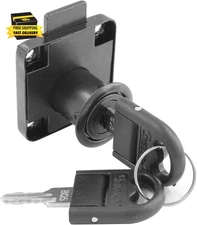 Cabinet Drawer Lock - Alloy Office Desk Drawer Lock with 2 Keys (Hole Diameter 1