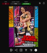 DIGITAL Topps WWE Slam 21 ROYAL RUMBLE SIGHTS - SHAYNA BASZLER 10,558cc