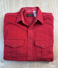 vintage 70's EDDIE BAUER red FLANNEL button up XTRA LARGE preppy GORPCORE
