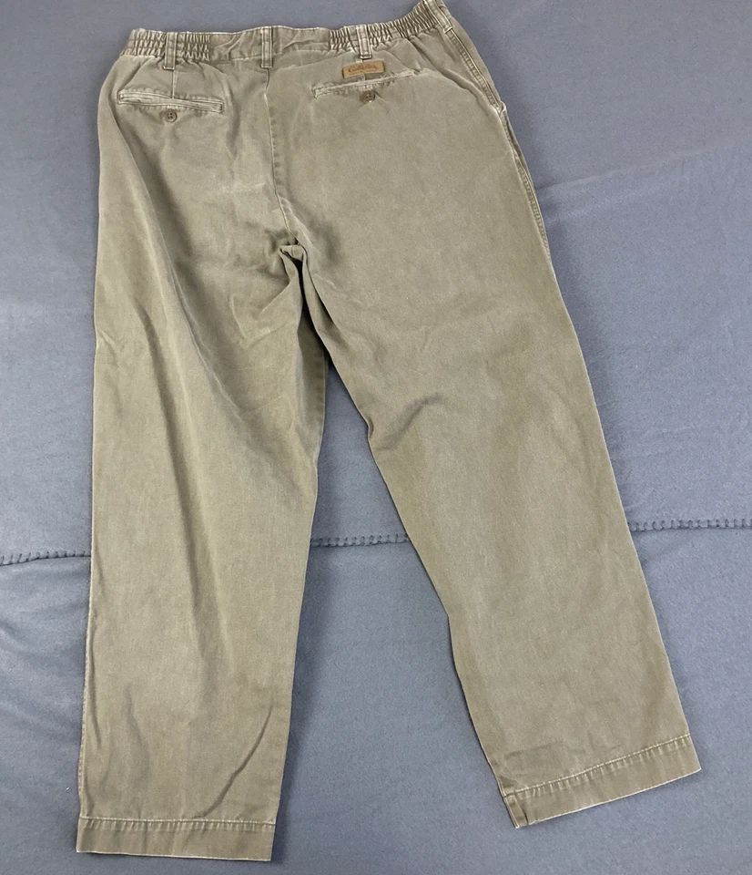 Брюки мужские Cabela's 36x32 (подходит 34x29) оливково-зеленые прямые штанины рабочая одежда для улицы - Изображение 2 из 4