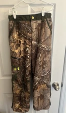 Under Armour Boys Cold Gear Youth Camo Infrared Scent Control Hunting Pants YS