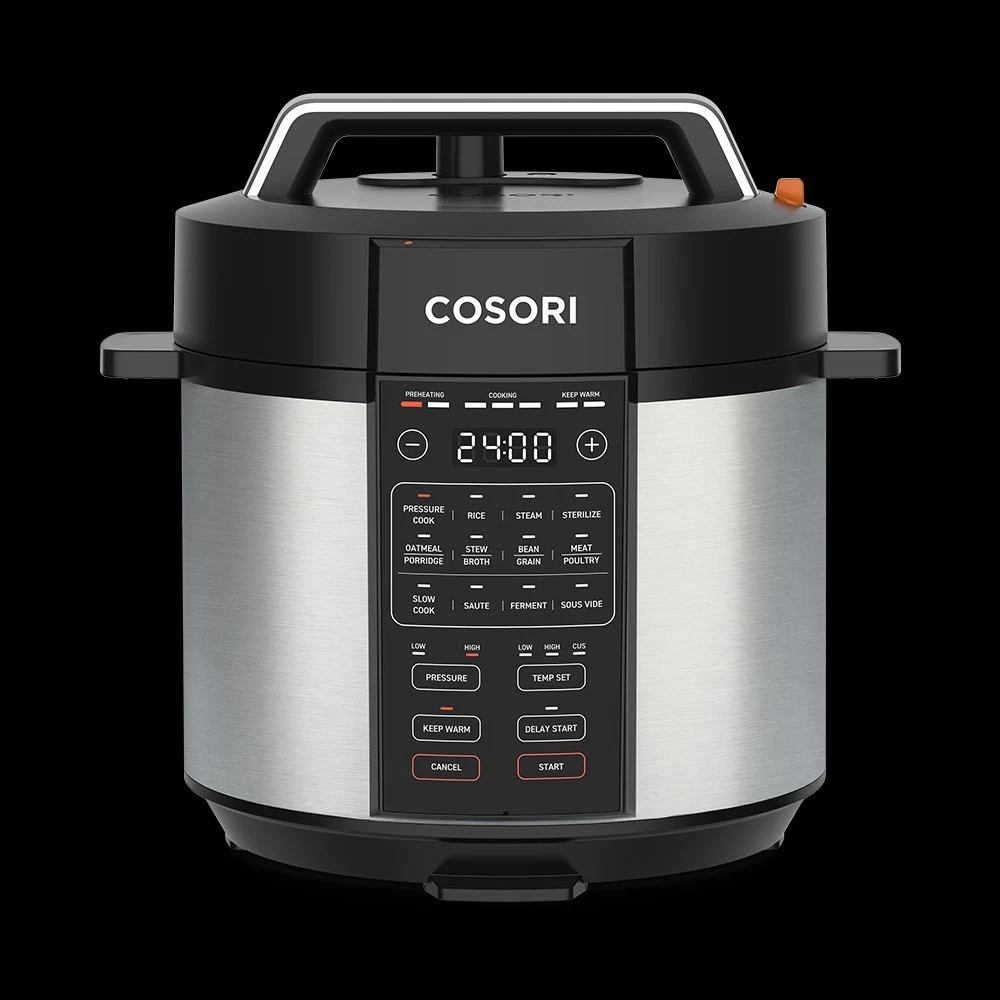 New COSORI Pressure Cooker 6QT 9-in-1 Multi Cooker Nonstick Stainless 1100W -