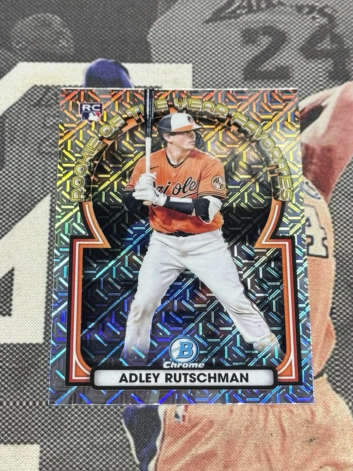 2023 Bowman #ROYF-4 Adley Rutschman Rookie of the Year Favorites Mojo Refractors