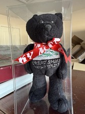 Black Bear Plush Toy Stuffed Animal Great Smoky Mountains KY MTN Ribbon Gift