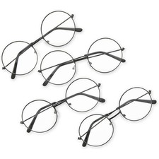 Wizard Glasses, Halloween Costume Accessories Black, 4 Pack 