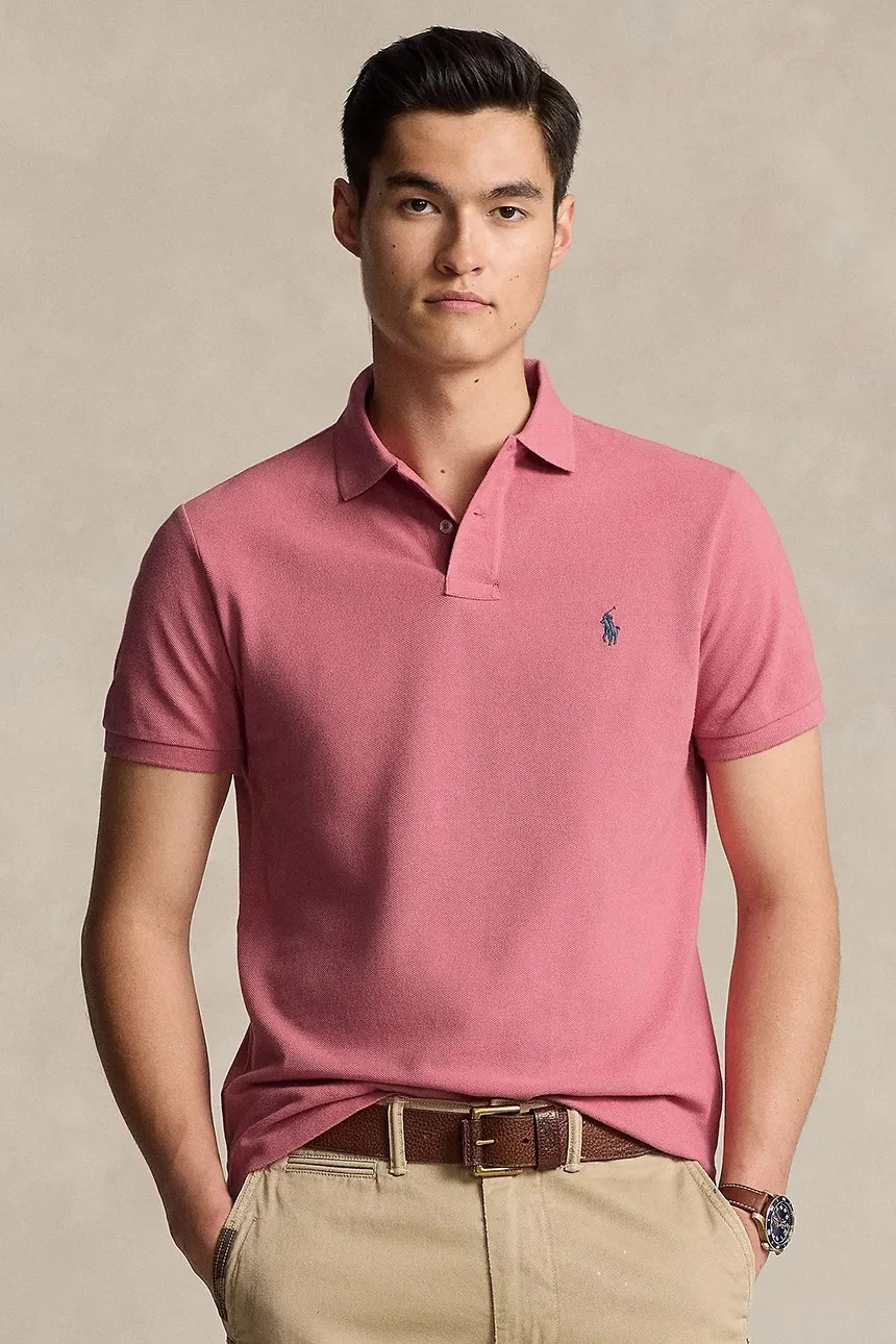 $110 Polo Ralph Lauren Men's Classic Fit Polo Shirt, Red, XXL