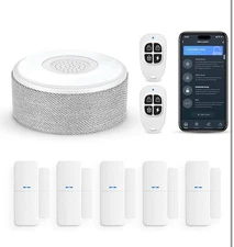 8 Pack WiFi Door Alarm Wireless DIY Smart Home Security System  APP Alert