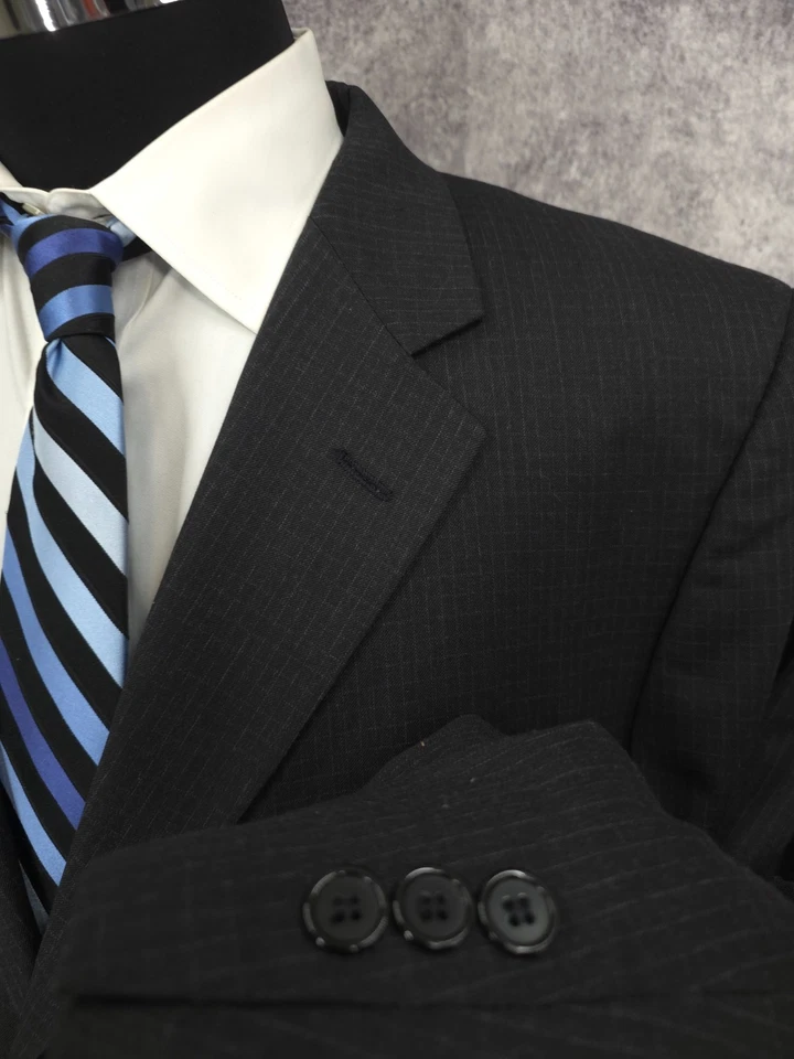 Chaqueta Blazer Givenchy Monsieur Para Hombre 46R Abrigo Deportivo Ventana Negro Lana 3 B Foto 4 de 4