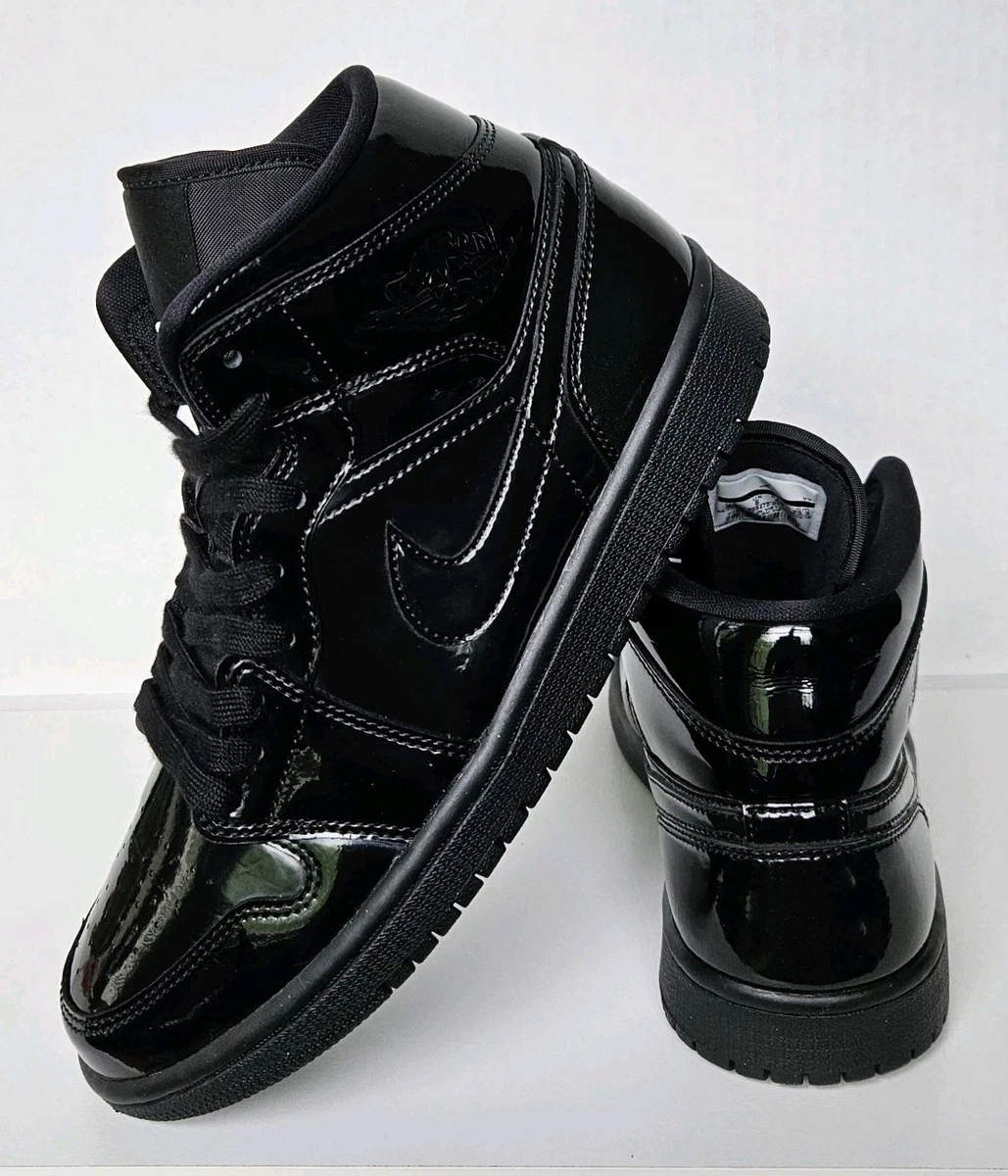 Jordan 1 Patent SE Mid Triple Black W for sale | eBay UK