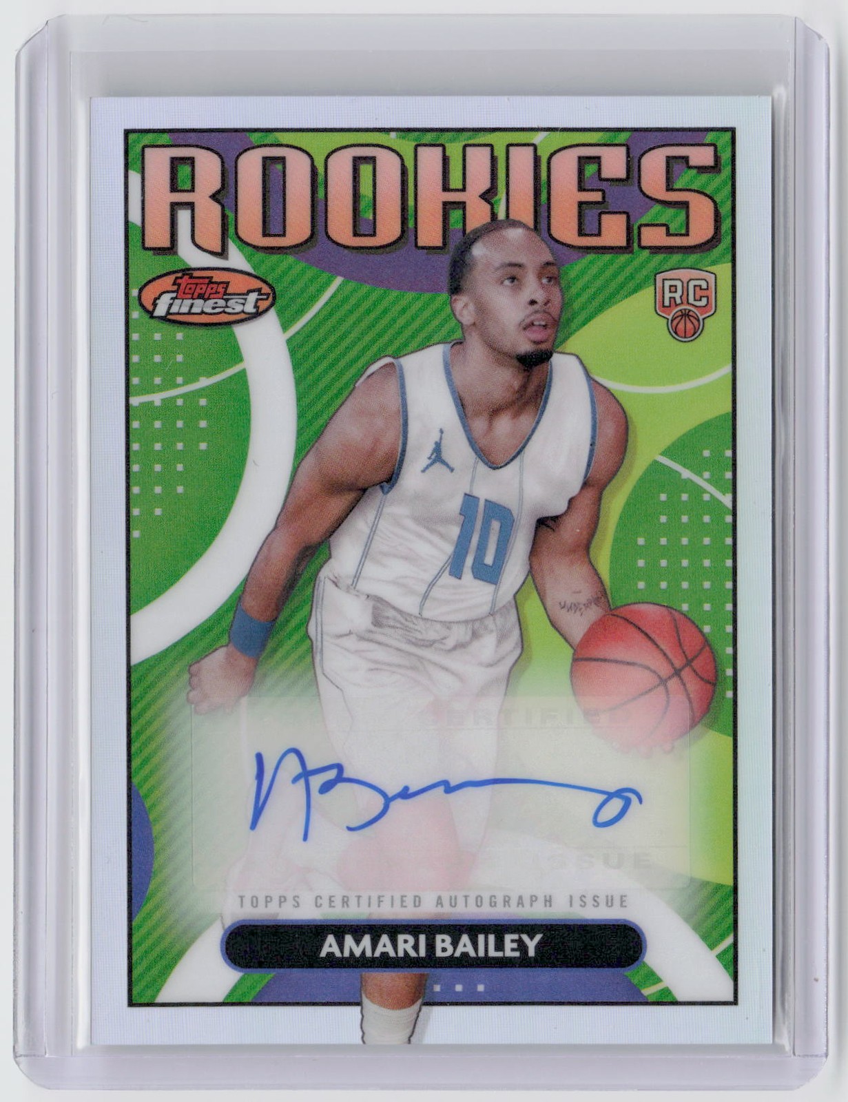 2023-24 Finest #RFA-ABA Amari Bailey Rookie Finest Autographs