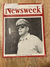 Newsweek Magazine August 27, 1945 MacArthur: The Emperor’s Boss. Newsweek Magazine August 27, 1945 MacArthur: The Emperor’s Boss.