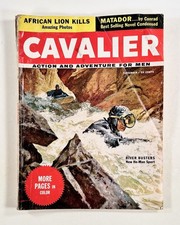 1956 Sep CAVALIER men's magazine MATADOR River Diving JAYNE MANSFIELD Saudi King