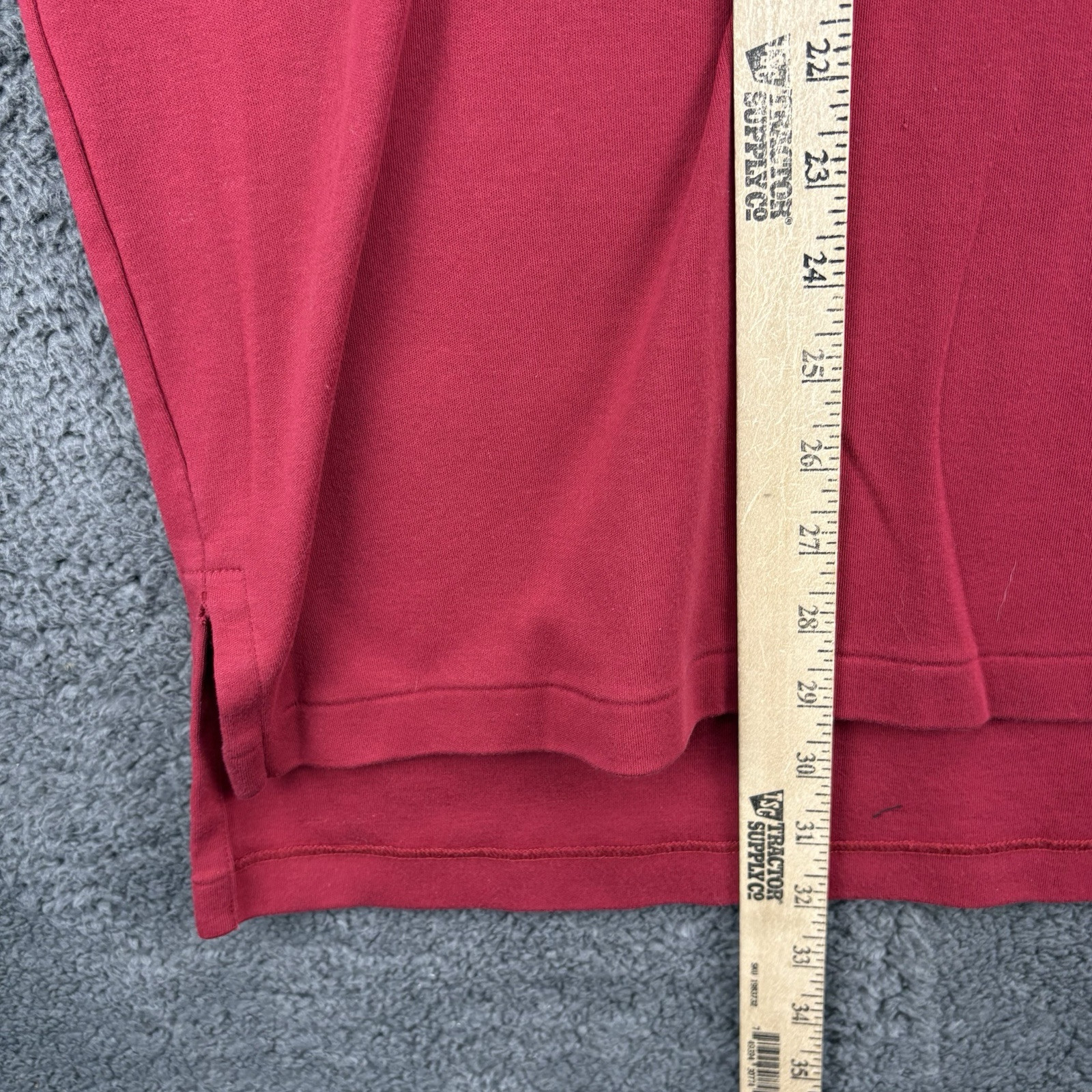 Polo Ralph Lauren Camicia Uomo XL Rosso Cotone Verde Pony Polo