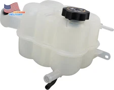 TRQ Radiator Coolant Reservoir Overflow Bottle with Cap Compatible with 2020-202