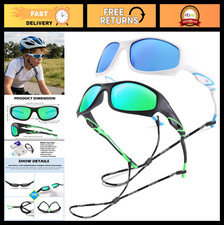 Youth Sports Polarized Sunglasses - Unbreakable Flexible Kids Shades 4-12