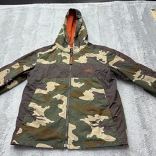 The Children's Place Camouflage Military hunting hood Boy /Jacket- Medium - 7-8 