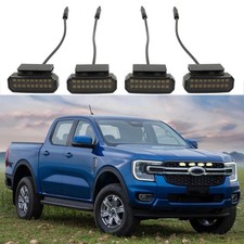 4pcsset Front Bumper Grill Hood Led Drl Amber Running Lights For Ford Ranger