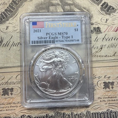 2021 American Silver Eagle — photo from the most recent tracked eBay sale