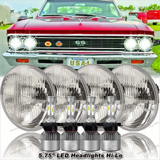 4pcs 5 34 5.75 Led Headlight Hilo Beam For Chevrolet Caprice 1966-1976 4pcs 5 34 5.75 Led Headlight Hilo Beam For Chevrolet Caprice 1966-1976