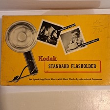 Vintage Kodak Standard Flasholder, Box Manual Bracket, Flash guard, European tip