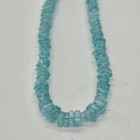 Sky Blue Apatite Beads 16” Strand Loose Gemstone Chips Natural Gemstones