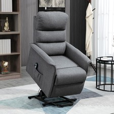 Electric Power Lift Recliner Chair for Elderly with Remote Gray