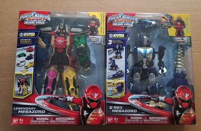 POWER RANGERS SUPER MEGAFORCE LEGENDARY + Q REX MEGAZORD MINT IN OPEN BOXES